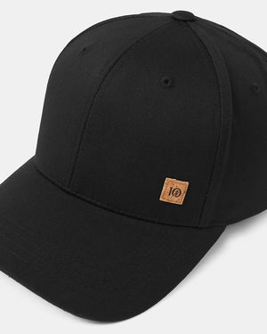 Black-Adjustable-Cork-Baseball-Cap