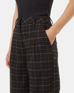 Black-Brown-Mid-Rise-Full-Length-Wide-Front-Pleat-Pants