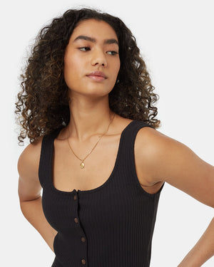 Black-Cotton-Button-Up-Tank