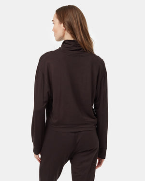 Black-Cowl-Neck-Long-Sleeve-Cropped-Top