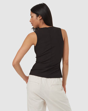 Black-High-Neck-Slim-Fit-Quick-dry-Tank-Top