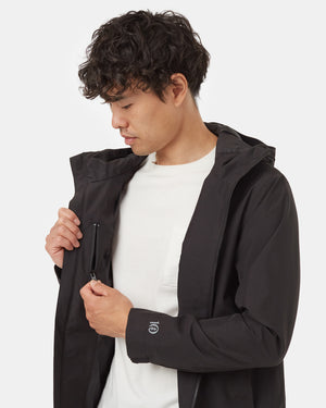 Black-Mens-Waterproof-Rain-Jacket