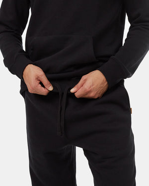 Black-Mid-Rise-Full-Length-Straight-Sweatpant