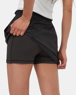 Black-Mid-Rise-Mini-Pull-On-Skort