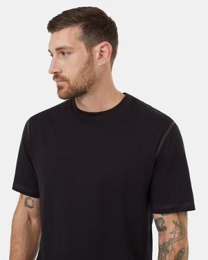 Black-Organic-Cotton-Crew-Neck-T-shirt