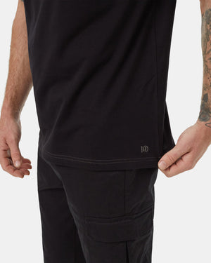 Black-Organic-Cotton-Crew-Neck-T-shirt