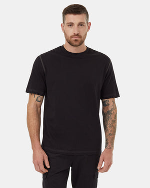 Black-Organic-Cotton-Crew-Neck-T-shirt