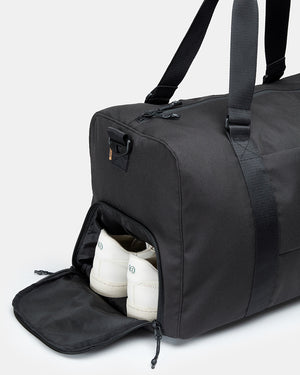 Black-Sustainable-Water-Resistent-Duffle-Bag