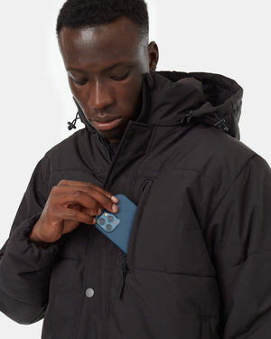 Black-Water-Repellent-Hooded-Puffer-Parka