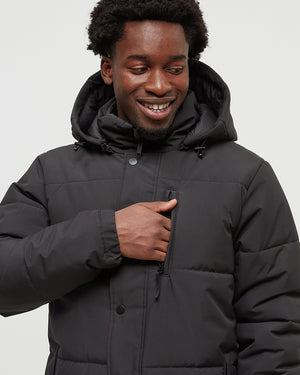 Black-Water-Repellent-Hooded-Puffer-Parka