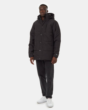 Black-Water-Repellent-Hooded-Puffer-Parka