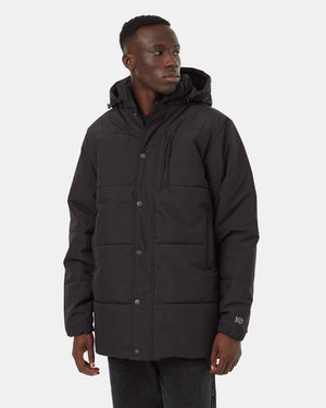 Black-Water-Repellent-Hooded-Puffer-Parka