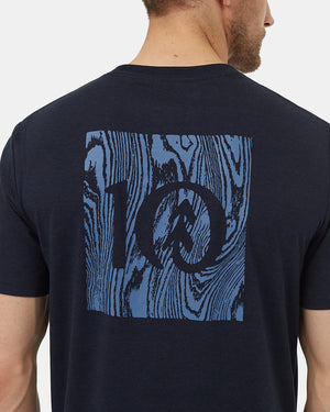 Blue-Crew-Neck-Graphic-Shortsleeve-T-Shirt