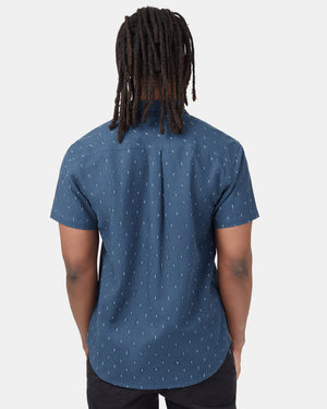 Blue-Hemp-Button-Up-Shortsleeve-Shirt