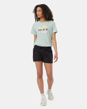 Blue-Melissa-Koby-Crew-Neck-Graphic-Shortsleeve-T-Shirt