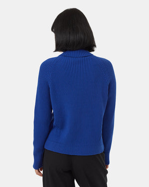 Blue-Organic-Cotton-Turtleneck-Sweater