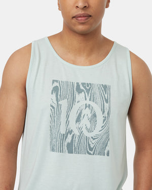 Blue-Scoop-Neck-Regular-Fit-Graphic-Tank