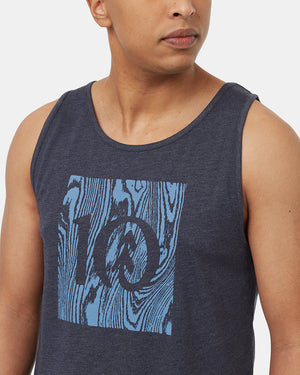 Blue-Scoop-Neck-Regular-Fit-Graphic-Tank-