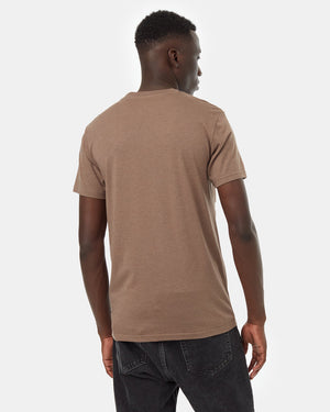 Brown-Crew-Neck-Graphic-Shortsleeve-T-Shirt