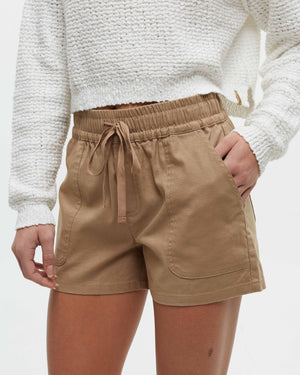 Brown-Womens-Hemp-Shorts