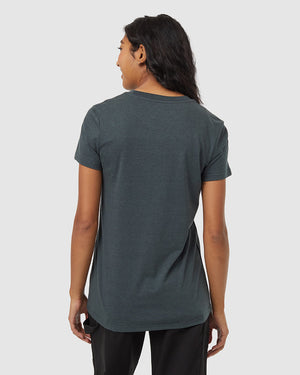 Green-Crew-Neck-Graphic-Shortsleeve-T-Shirt