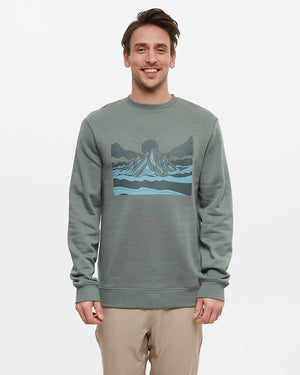 Green-Crew-Neck-Graphic-Sweatershirt