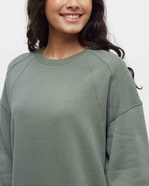 Green-Crew-Neck-Oversized-Fit-Sweatshirt