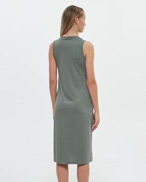 Green-Crew-Neck-Tank-Dress