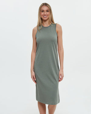 Green-Crew-Neck-Tank-Dress