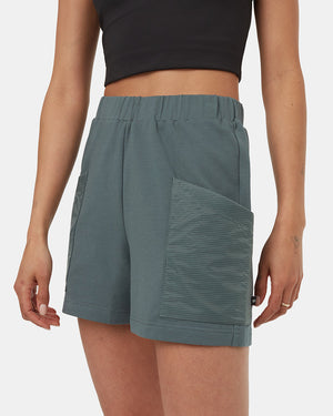 Green-High-Rise-Relaxed-Shorts