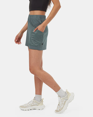 Green-High-Rise-Relaxed-Shorts