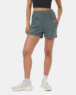 Green-High-Rise-Relaxed-Shorts