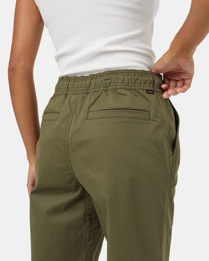 Green-Mid-Rise-Full-Length-Tapered-Sweatpants