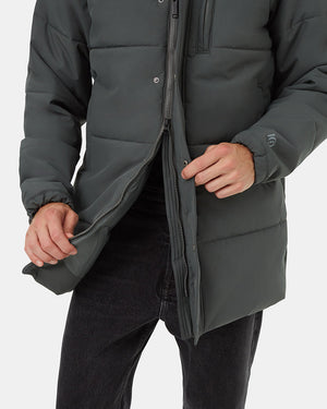 Green-Water-Repellent-Hooded-Puffer-Parka