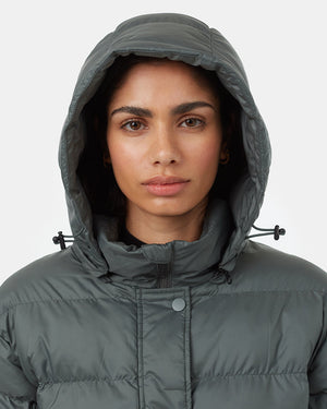 Green-Water-Resistant-Mid-Length-Puffer-Jacket