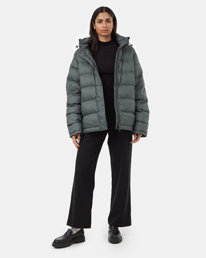 Green-Water-Resistant-Mid-Length-Puffer-Jacket