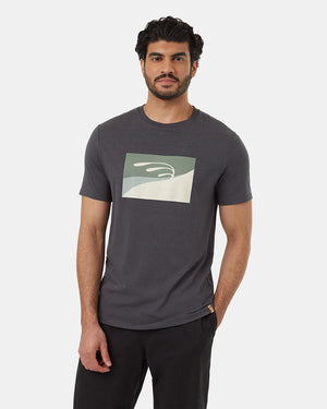 Grey-Luke-Swinson-Crew-Neck-Graphic-Shortsleeve-T-Shirt