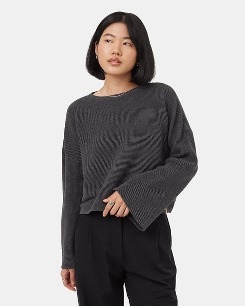 Women's bell deals sleeve sweater