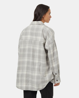 Grey-Womens-Longsleeve-Button-Down