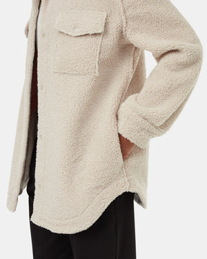 Oatmeal-Boucle-Oversized-Fit-Fleece-Jacket