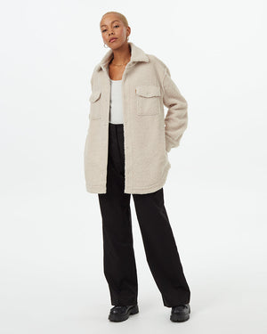 Oatmeal-Boucle-Oversized-Fit-Fleece-Jacket