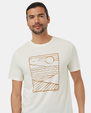 Oatmeal-Crew-Neck-Graphic-Shortsleeve-T-Shirt