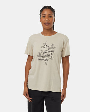 Oatmeal-Crew-Neck-Graphic-Shortsleeve-T-Shirt