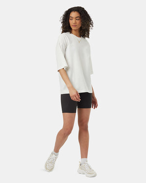 Oatmeal-Organic-Cotton-Crew-Neck-Oversized-Shortsleeve-T-Shirt