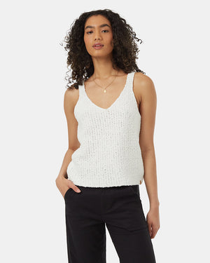 White-Cotton-V-Neck-Sweater-Tank-Top