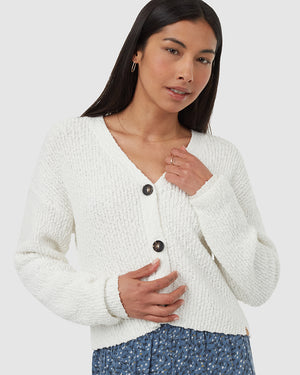 White-Relaxed-Drop-Shoulder-Cardigan-Sweater