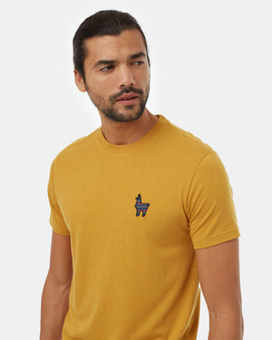 Yellow-Crew-Neck-Graphic-Tee