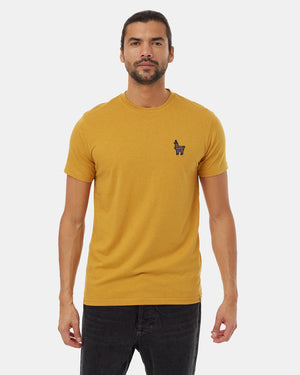 Yellow-Crew-Neck-Graphic-Tee