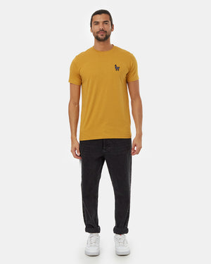 Yellow-Crew-Neck-Graphic-Tee