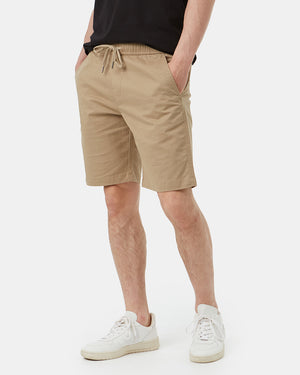 Beige Casual Shorts